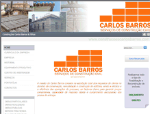 Tablet Screenshot of construcoescarlosbarros.com